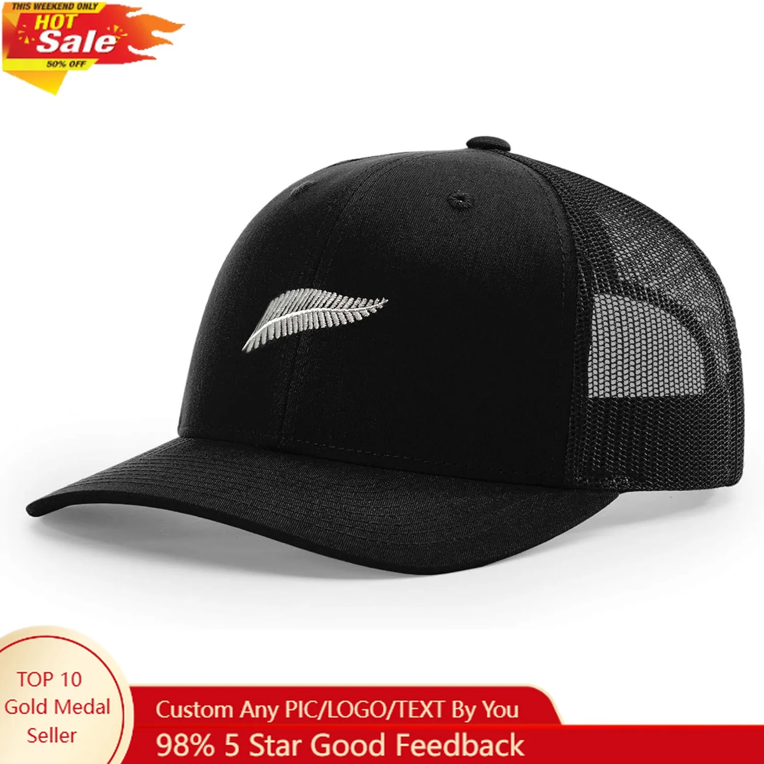 

Embroidery Baseball Cap Trucker Hat for Daily Casual Sun Peak Hat