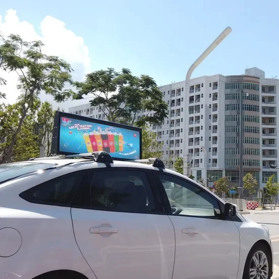 Custom Weatherproof Outdoor LED DisplayP2.5 Outdoor Flexible Advertising Digital Board Video Walls Taxi Top Car Roof Display