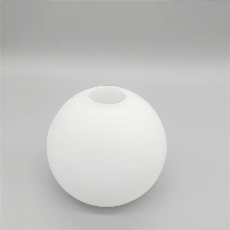 Imagem -05 - Abertura Globo Branco Lâmpada de Vidro Sombra E27 E14 Vidro Leitoso Abajur Parte Substituição Iluminação Acessório para Lustre D4cm D3cm