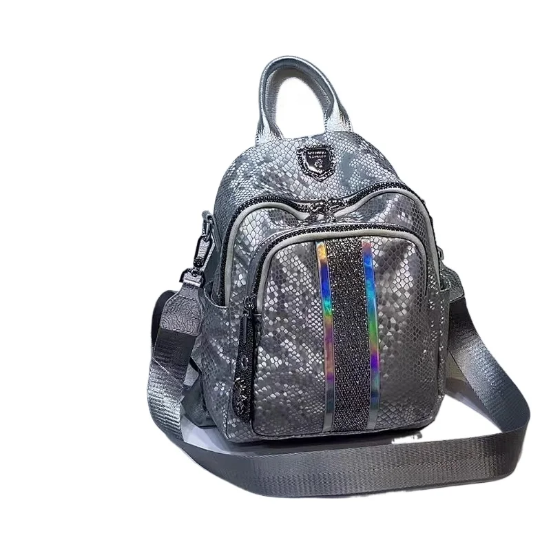 

2025 New Fashion Designer Backpack Sequines Sparkle Mochilas Para Mujer Luxury Bolsas De Mujer Ita Bag Pack