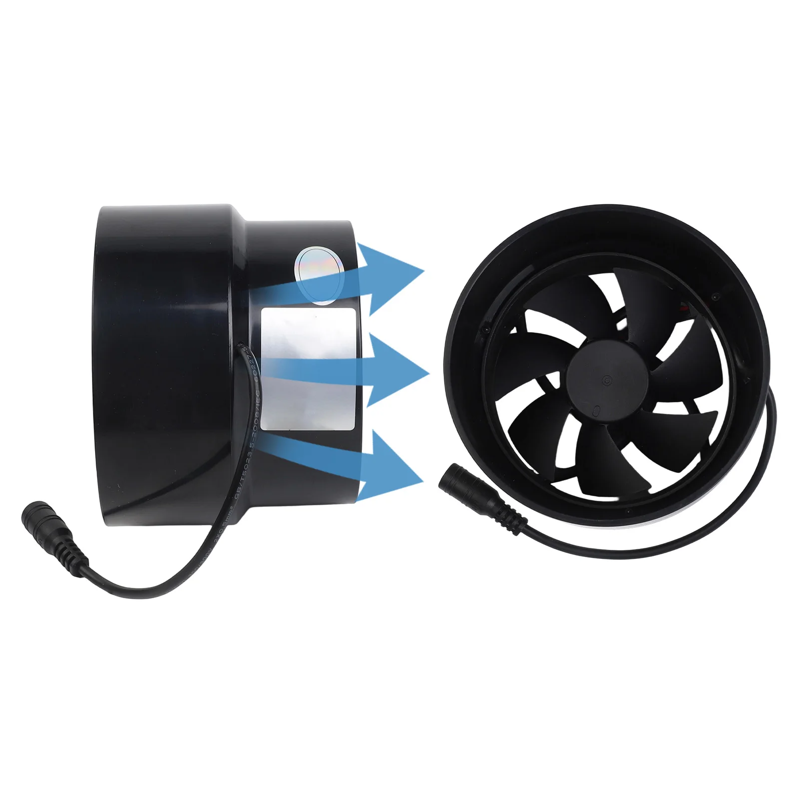 110*96*90mm Powerful Duct Fan 12V Ventilation Exhaust-Fan 100mm-110mm Pipe Exhaust-Fan For Home Kitchen Bathroom Use
