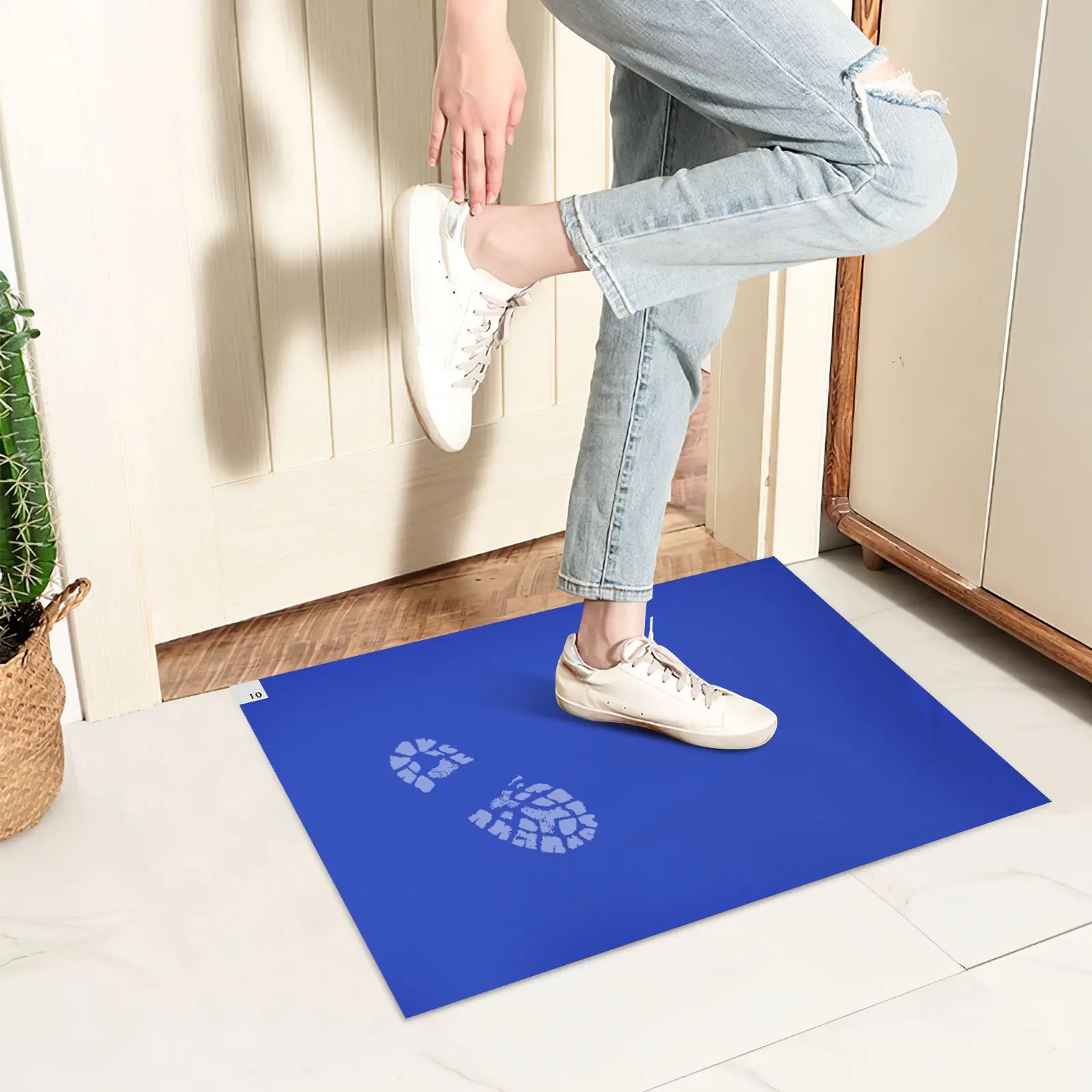 

New Peel Off Sticky Floor Door Mat Sticky Entrance Mats Adhesive Floor Tacky Door Outdoor Rug Clean Off Walk Pad Pads 60x45cm