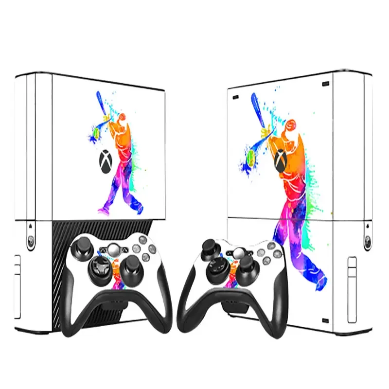 Football design New GAME ACCESSORIES Vinyl Decals Sticker For Xbox 360 E Game Console And Controller Skin sticker