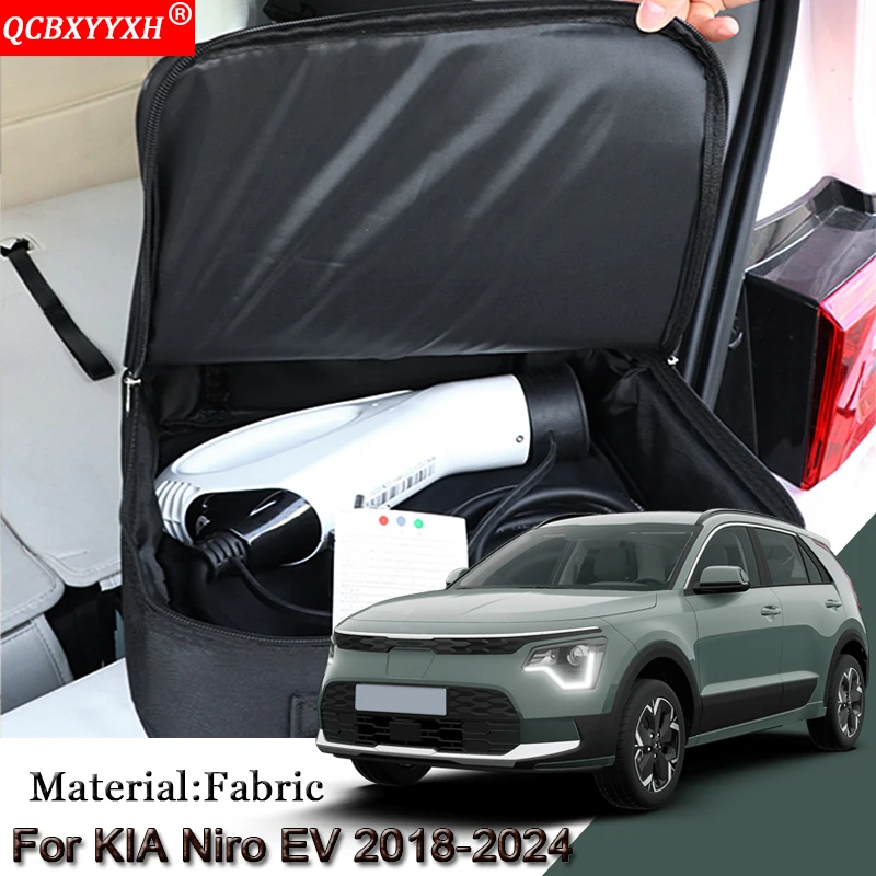 

EV Car Charging Cable Storage Carry Bag For KIA Niro EV 2018-2024 Charger Plugs Sockets Waterproof Fire Retardant Acccessories