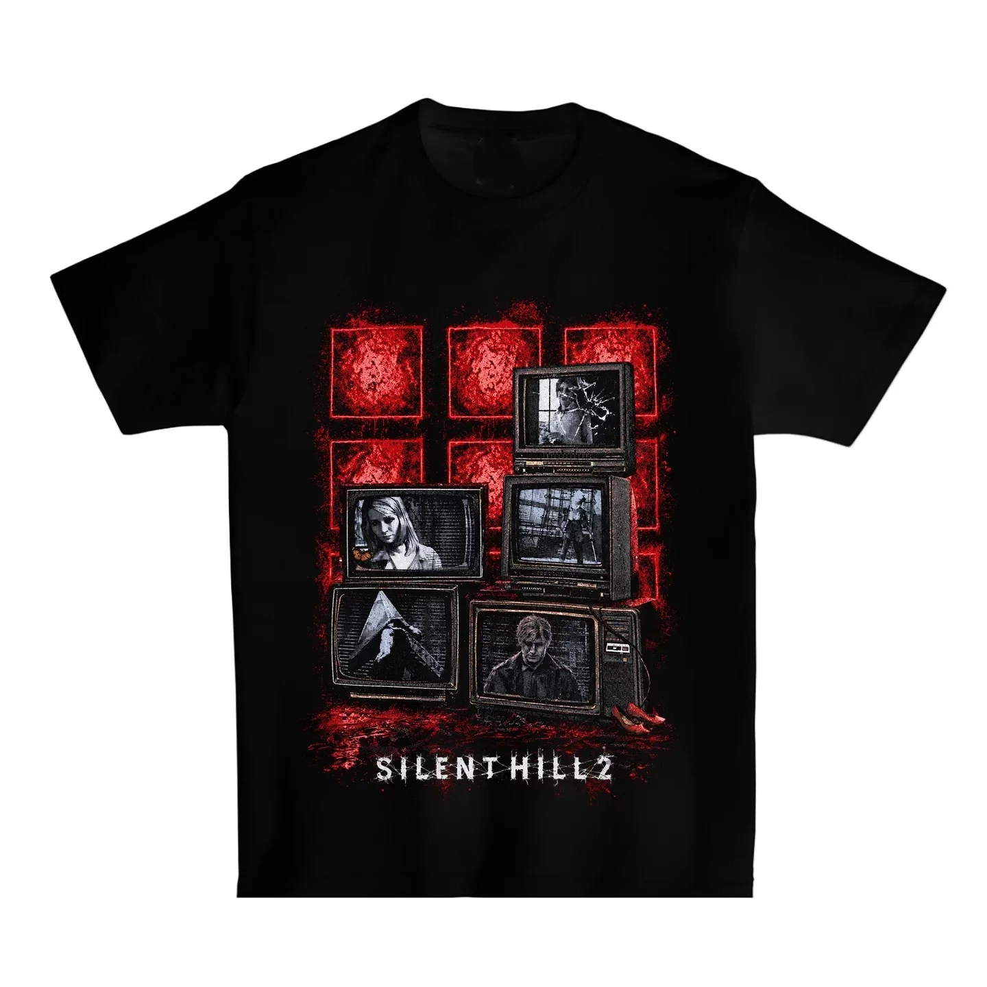 Silent Hill 2 Remake James Sunderland Creepy Hands Graphic T-Shirt Cotton Men Women Streetwear Tee