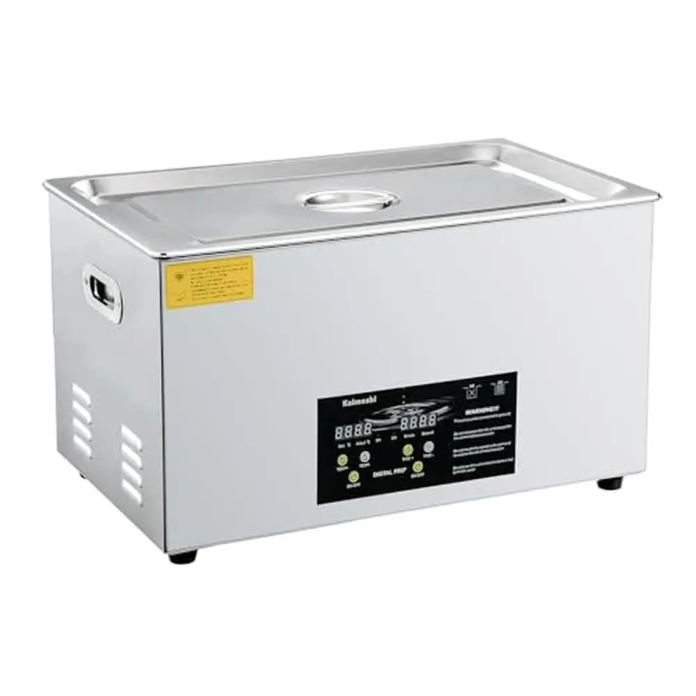 30L Stainless Steel Ultrasonic Cleaning Machine with Digital Timer & Heater Powerful 40KHz 600 Watts Sonic Parts Cleaner