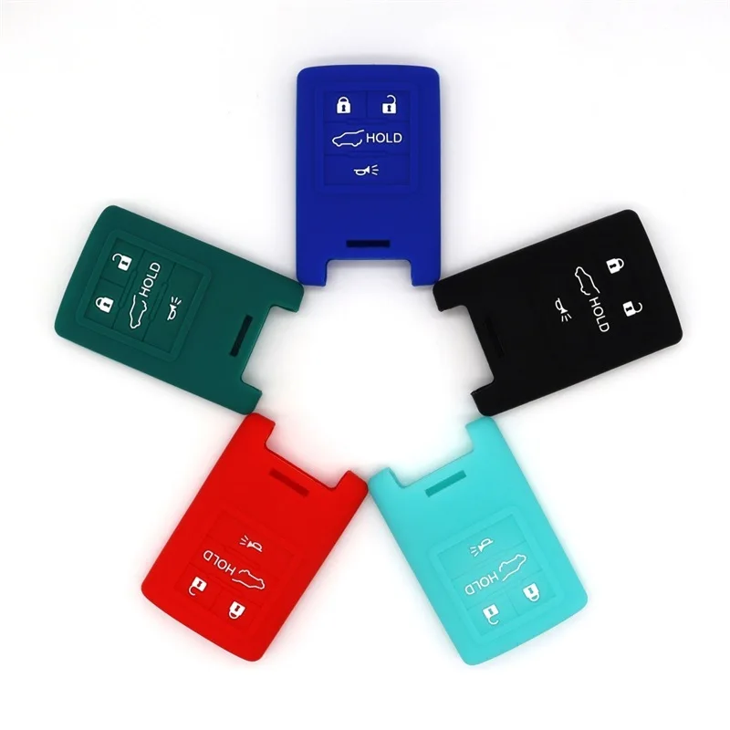 For Cadillac Old SRX Escalade ATS Smart 4-button Silicone Key Cover Smart Remote Control Key Bag four Colors