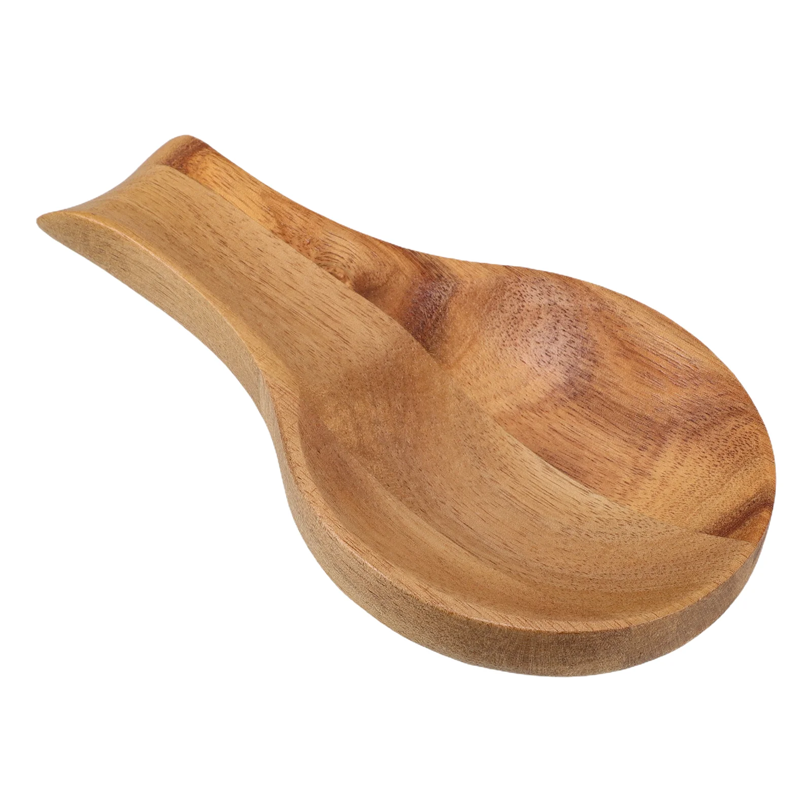 

Wooden Spoon Rest Decorative Tray Acacia Kitchen Counter Stove Top Spoon Holder Utensil ganizer Rustic Wood Grain Pattern Smooth