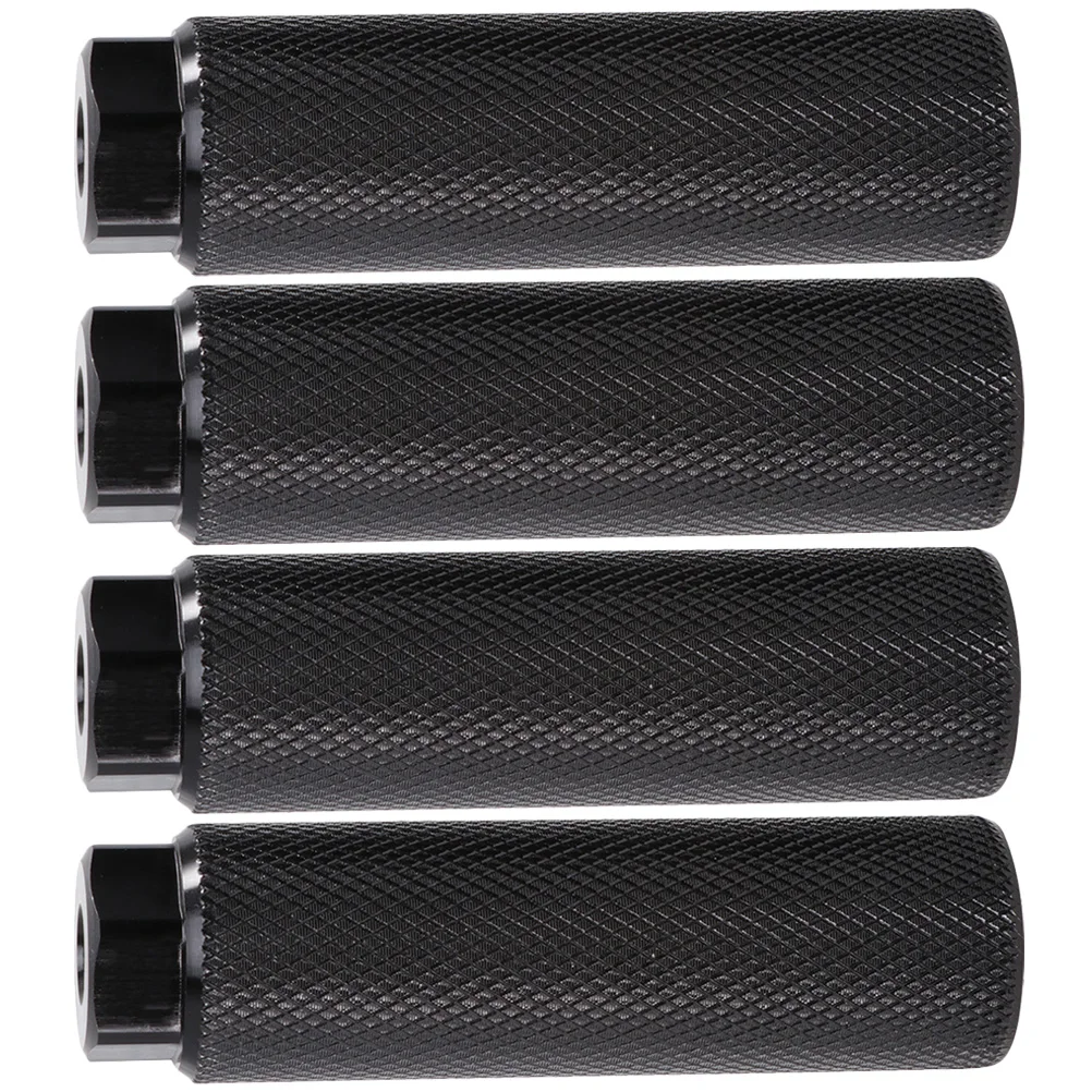

4pcs Bike Pegs Aluminum Alloy Durable Pedals for Mountain Rear Axle Attachment NonSlip Compact Footrests Accessories
