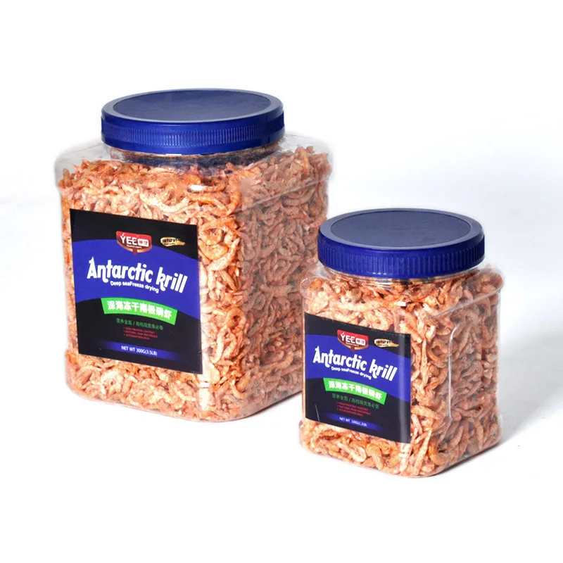 

Yee Freeze-Dried Antarctic Krill-Premium Fish Food for Arowana, Flowerhorn&Parrot Fish - High Protein Turtle & Aquatic Pet Treat