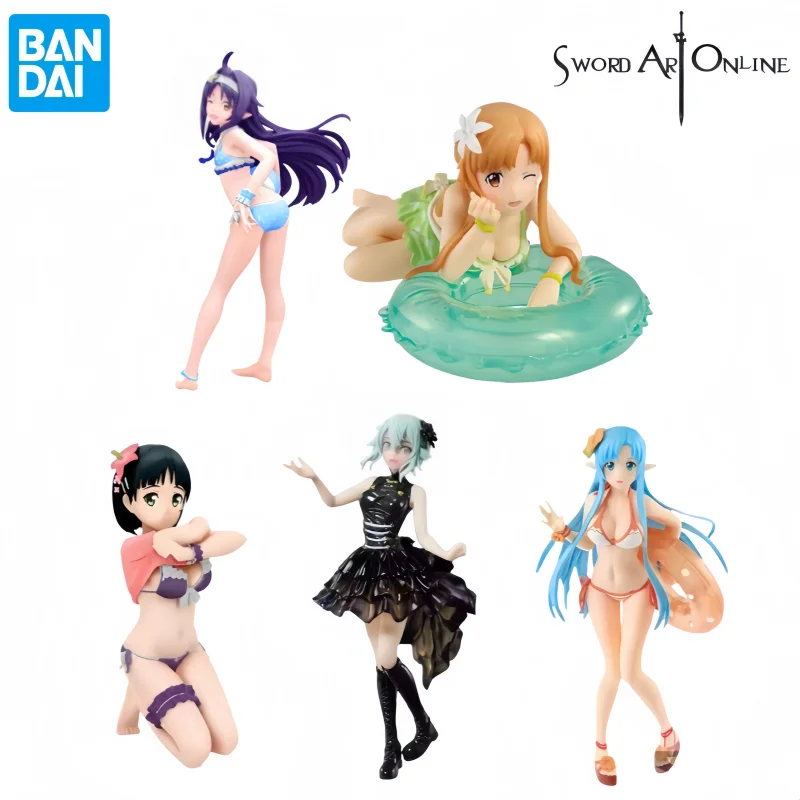 Bandai In Stock Original Box Garage Kit Sword Art Online Yuuki Asuna Anime Characters Collectible Original Action Figure Statue view 2