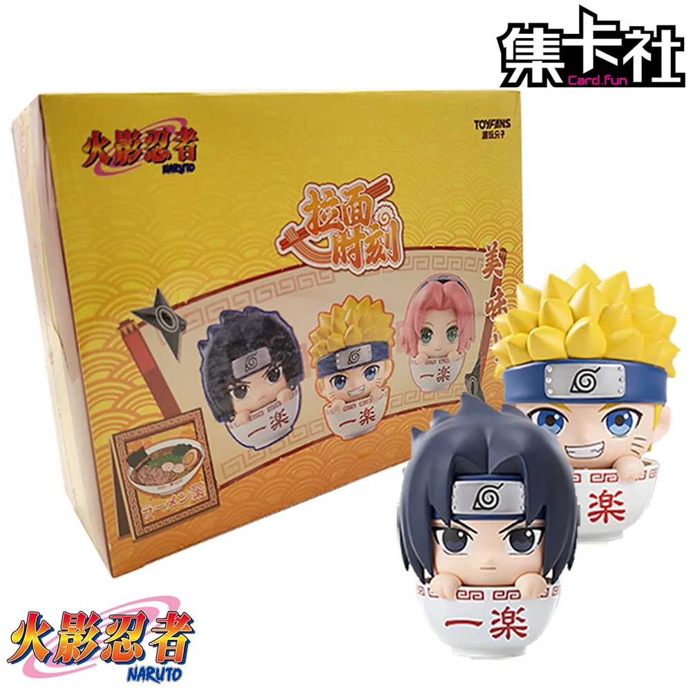 Original Card.fun Naruto Fantasy Hot Blood Anime Ichiraku Ramen Blind Box Hyūga Hinata Yamanaka Ino Creative Models Decoration