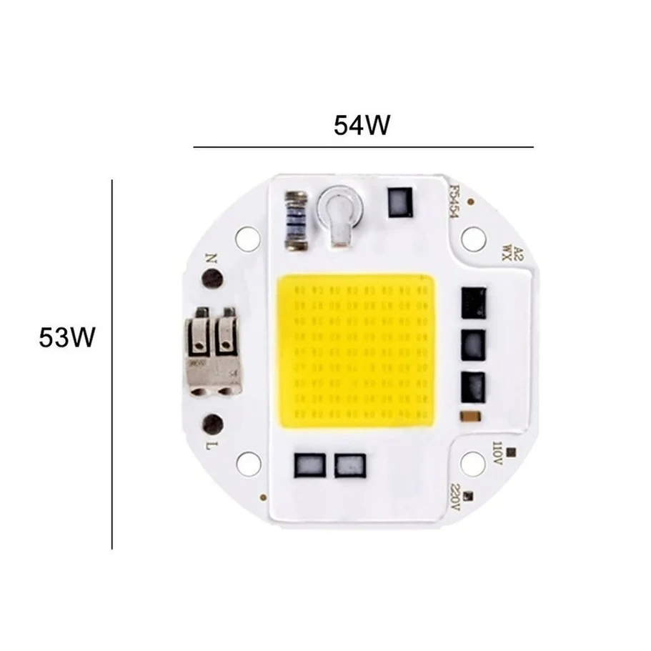 Welding Free 100W 70W 50W COB LED Chip for Spotlight Floodlight 220V 110V Integrated LED Light Beads Aluminum F5454 White Warm