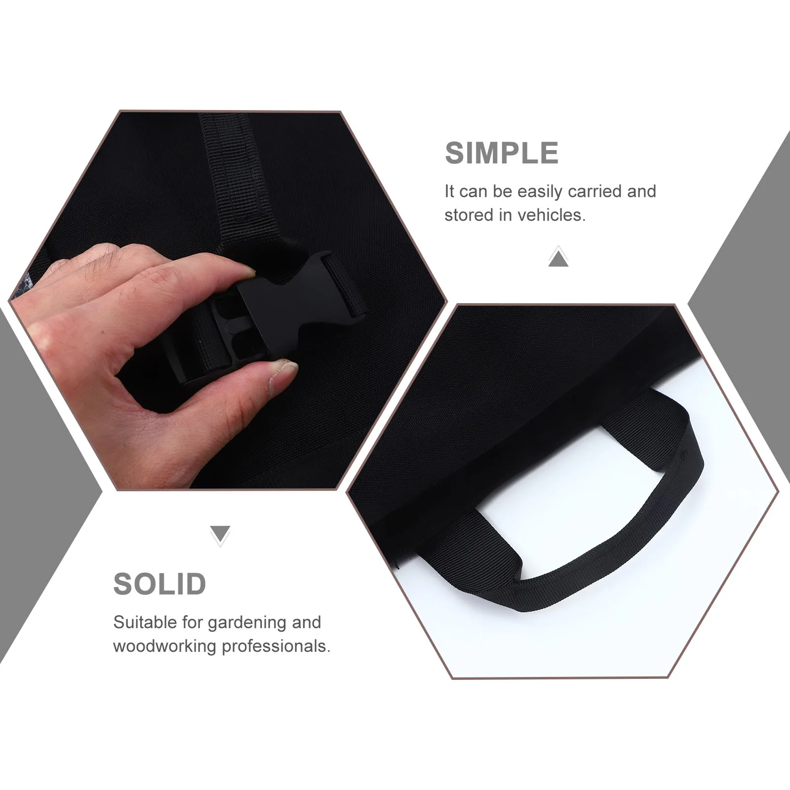 

Roll Up Hardware Tool Bag Black Portable Tool ganizer Pouch For Car Electrician Gardening Woodworking Tools Storage