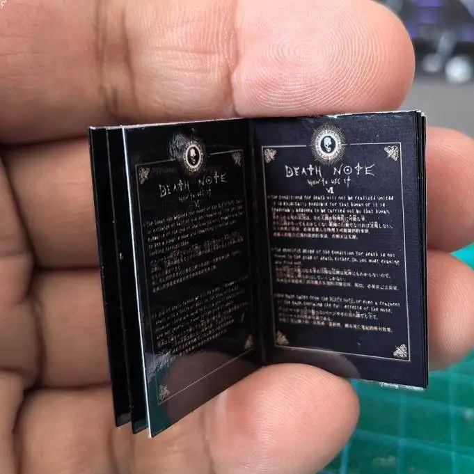 

Миниатюрный блокнот «Тетрадь смерти», аниме-атрибутика, реквизит для косплея, коллекционные канцелярские принадлежности, студенческий дневник для любителей аниме, подарок для косплееров