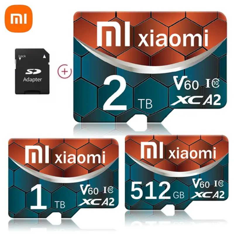 Xiaomi Micro TF SD-карта High Speed 2TB 1TB 512GB 256GB 64GB TF Flash Card 128GB Карта памяти для камеры телефона с бесплатным адаптером