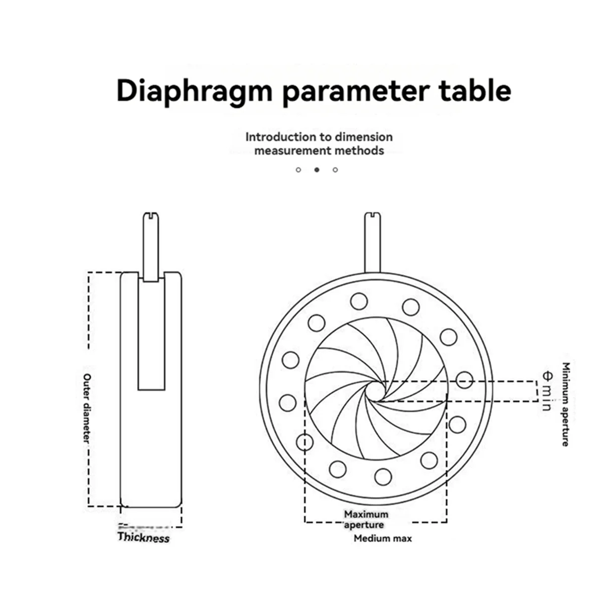 New 1.5-23mm Manual Aperture Adjustable Mechanical Iris Diaphragm Iris Diaphragm for Digital Camera Microscope Iris SK23
