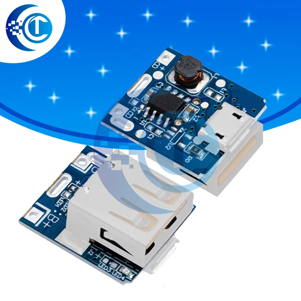 

‌100PCS 5V Boost Step-Up Power Module - Lithium/LiPo Battery Charger with LED Display & USB, DIY Protection Board 134N3P MICRO
