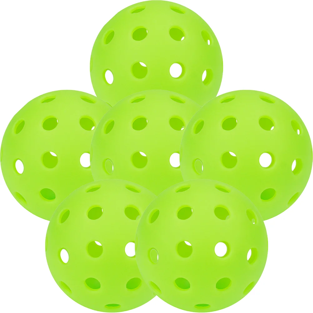 

6 Pcs Luminous Indoor Hole Balls Sports Accessories Plastic Practice Multifunction Glow The Dark Pe Reusable