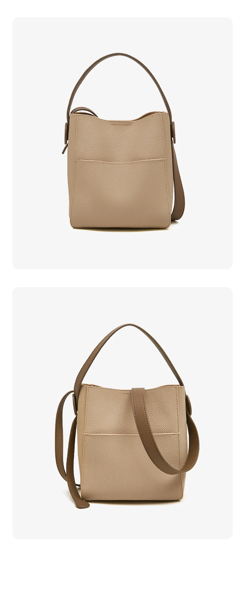 Foxer Split Leder Dame Umhängetasche Frauen große Kapazität Eimer Umhängetasche Top-Qualität stilvolle Handtasche elegante Tasche – Detail 18