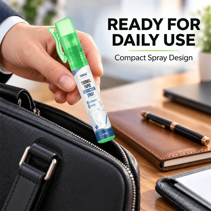 Privacy Protection Eraser Spray Pen Thermal Paper Correction Fluid Quick Data Eraser Personal Info Protection Portable Fast Tool