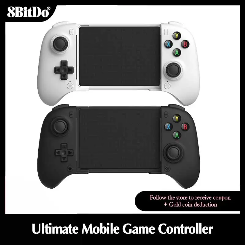 8BitDo Ultimate Mobile Game Controller，Bluetooth Gamepad with Hall Effect Joysticks Triggers for Android Smartphones and Tablets