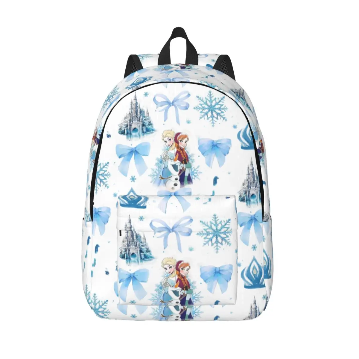 

Классический рюкзак принцессы Эльзы в стиле ретро с бантом «Холодное сердце» и карманом, студенческий деловой рюкзак для мужчин и женщин, сумка на плечо для ноутбука