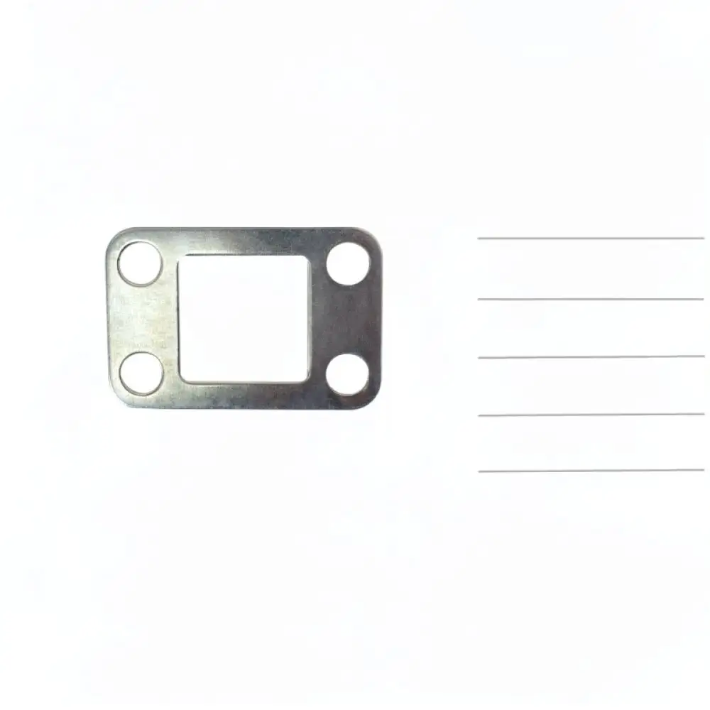 Reinforced Steel Base Plate Fence Post Anchor Bracket Floor Mount Hardware For Secure Garden Railing And Patio Barrier