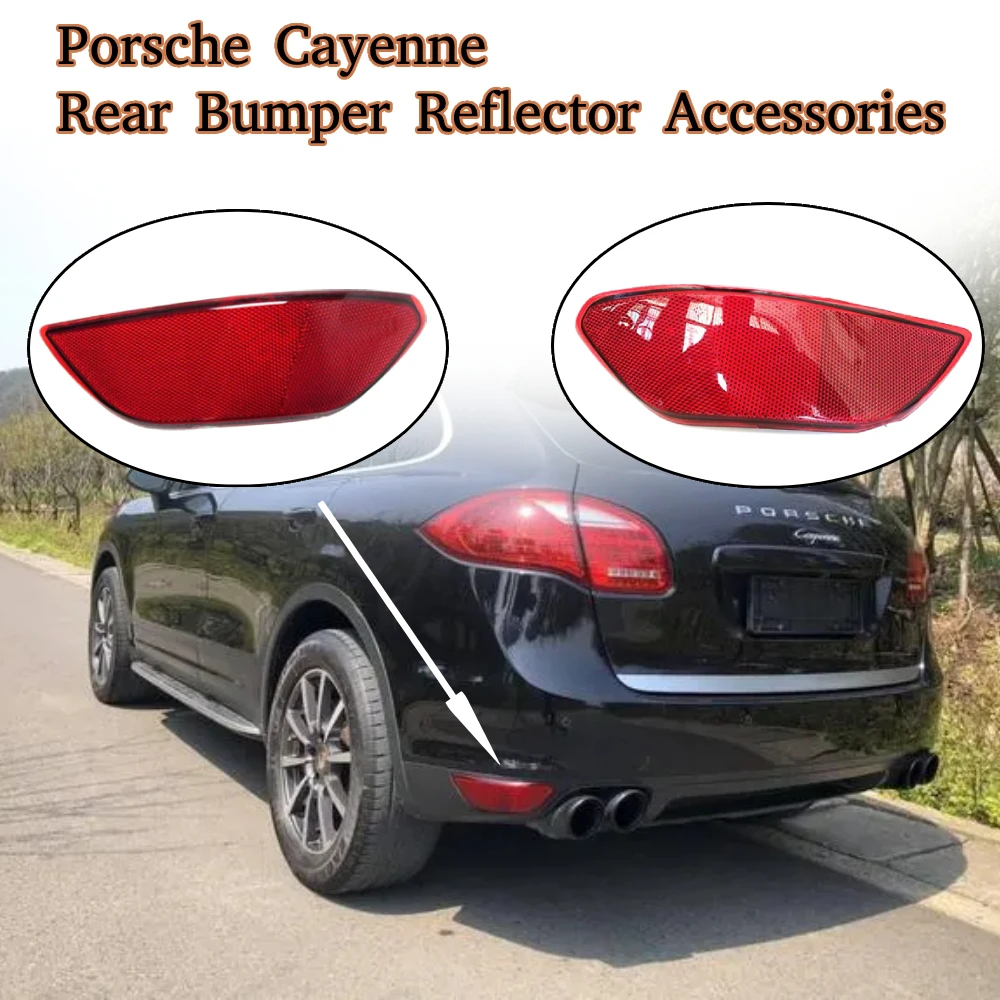

Rear Reflector for Car Red Rear Bumper Reflector for Porsche Cayenne Easy Installation Replacement Car Accessories Durable