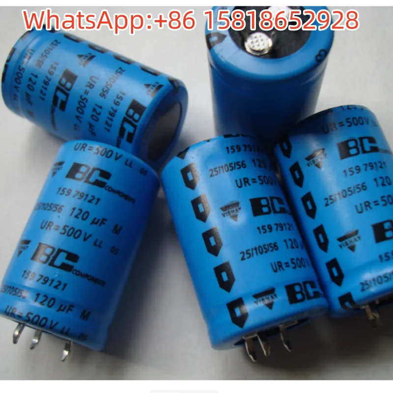 2pcs 500V 120UF 25*40mm replacement for 100UF 450V VISHAY-BC high-end amplifier high-voltage filter capacitor