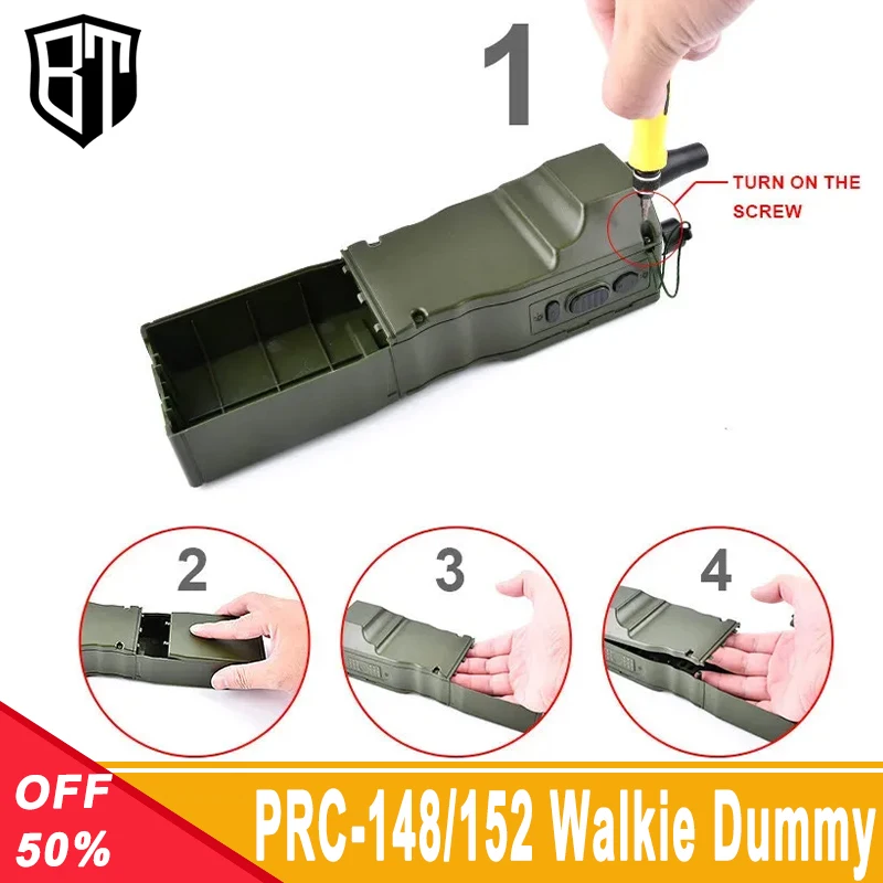 WADSN PRC-148/PRC-152 Tactical Simulation Model Radio Communication Interphone with Radio Bag PRC-148 PRC-152 Antenna Package