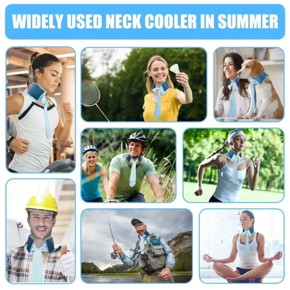 New 35*9cm Ice Scarf Reusable Cold Sensation Cooling Scarf Summer Neck Heat Relief Sports Headscarf Outdoor Use