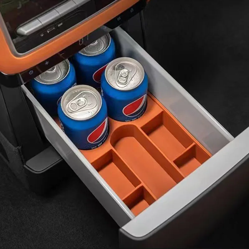 

Car Bottle Holder For Li Lixiang L9 2022 2023 Food Grade Refrigerator Water Cup Holder Car Anti-skid Storage Box Drink Organizer