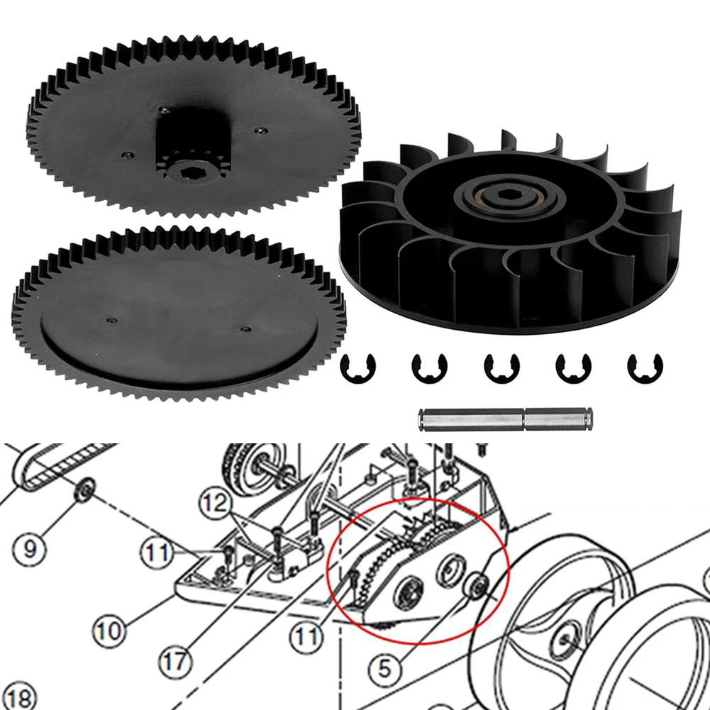 

Replacement Drive Train Gear Kit for Polaris 360 380 Pool Cleaners Including Bearings for Performance Recovery