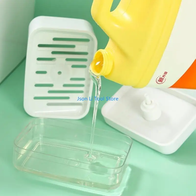 スポンジを含むスポンジホルダー料理洗剤ディスペンサーを備えたY08D石鹸ディスペンサー