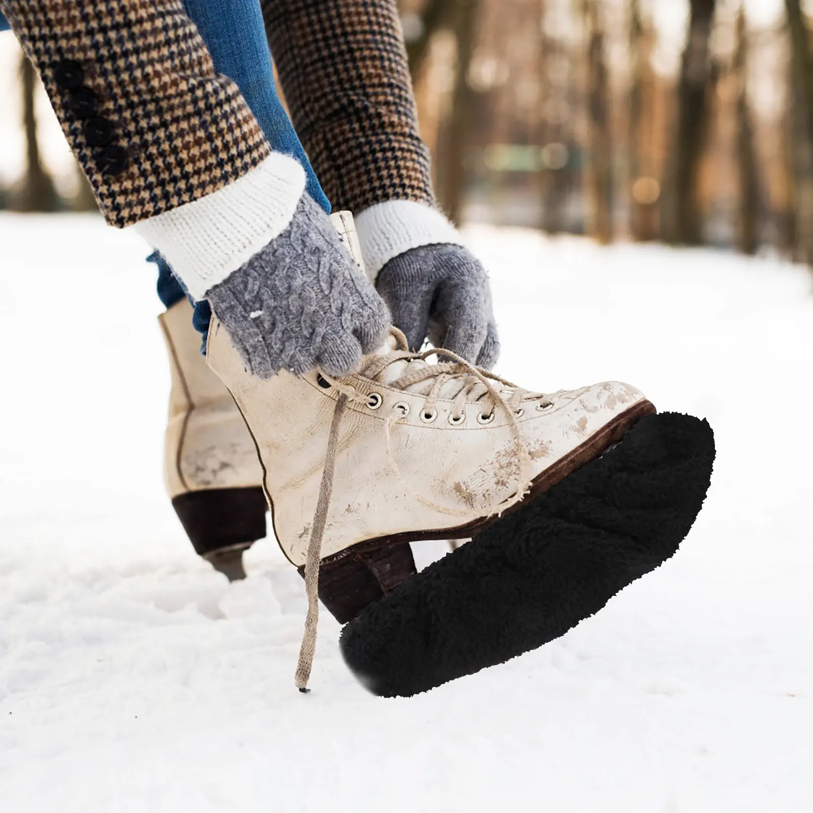 

Ice Skating Blade Guards Lightweight Wear-Resistant Skates Covers Portable Breathable Skating Shoes Accessories