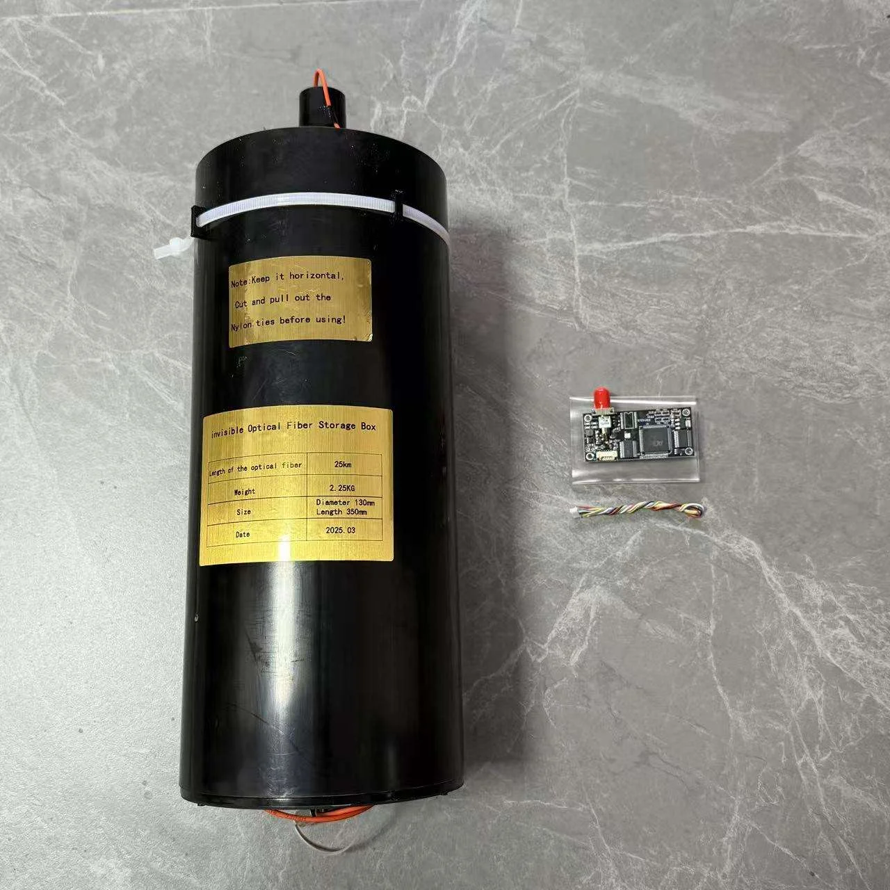 FPV Drone 10km Optical Fiber Video Data Image Transmission Module Kit for FPV Quadrotor 2-10Km Flight Distance Anti-Interference
