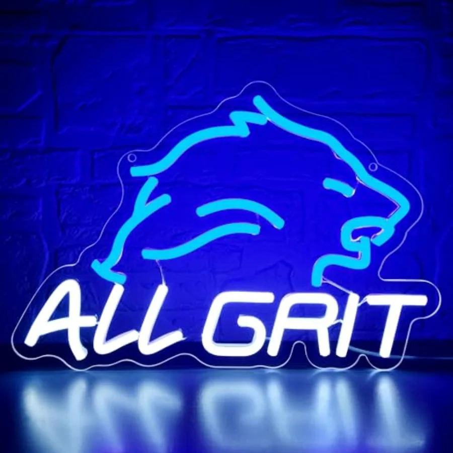 Football Neon Sign for Wall Decor Dimmable Football Team LED Light Sign for Man Cave Sports Sign for Club Bar Boys Room Inspira
