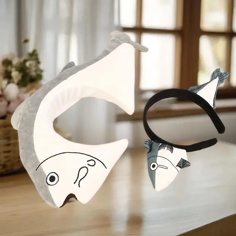 ربطة شعر من القطيفة الممتعة على شكل سمكة صغيرة كرتونية للفتيات