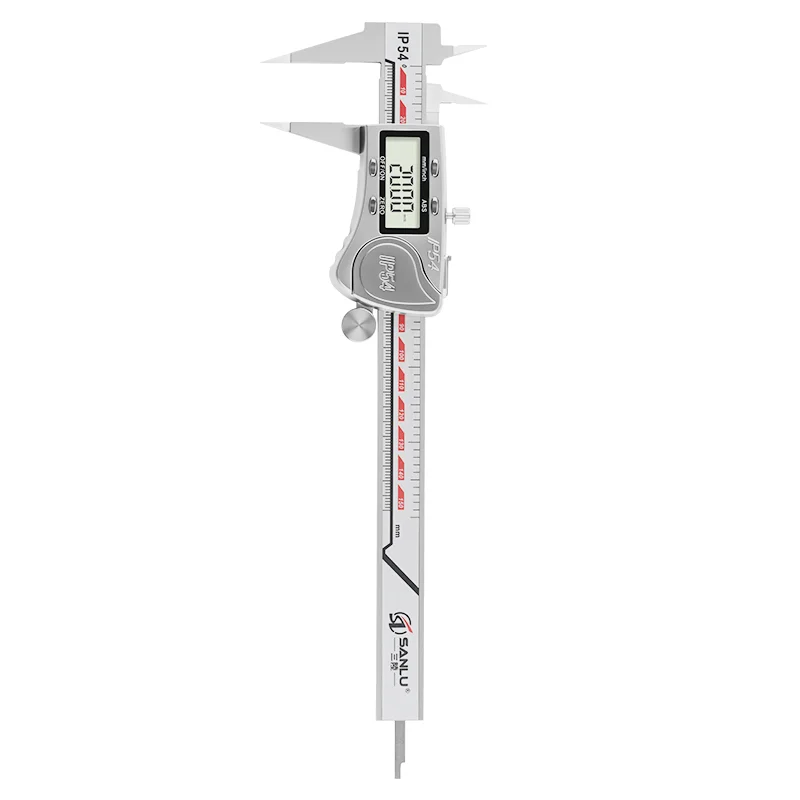 Thin sharp jaw digital Vernier caliper blade Thickness 0.7mm narrow groove deep Outside diameter flat small step special tools