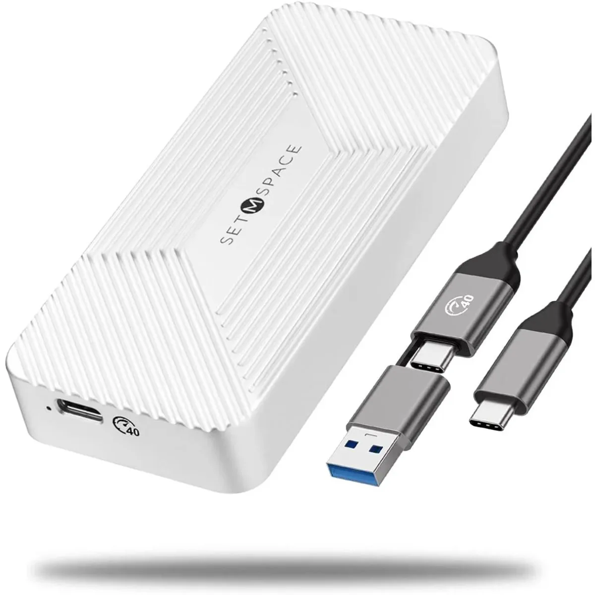 Enclosure 40Gbps, M.2 SSD Enclosure USB C Aluminum, Compatible with Thunderbolt 3/4