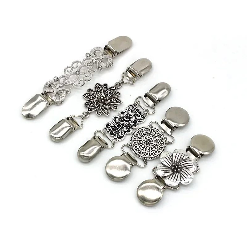 Fashion Sweater Cardigan Clip Duck-mouth Clips Flexible Pin Brooch Shawl Shirt Collar Buckles For Clothing Decor