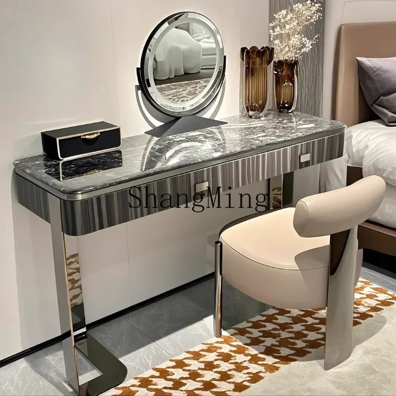 CL bedroom villa size high PC and console game bedroom light luxury platinum diamond luxury stone premium dressing table