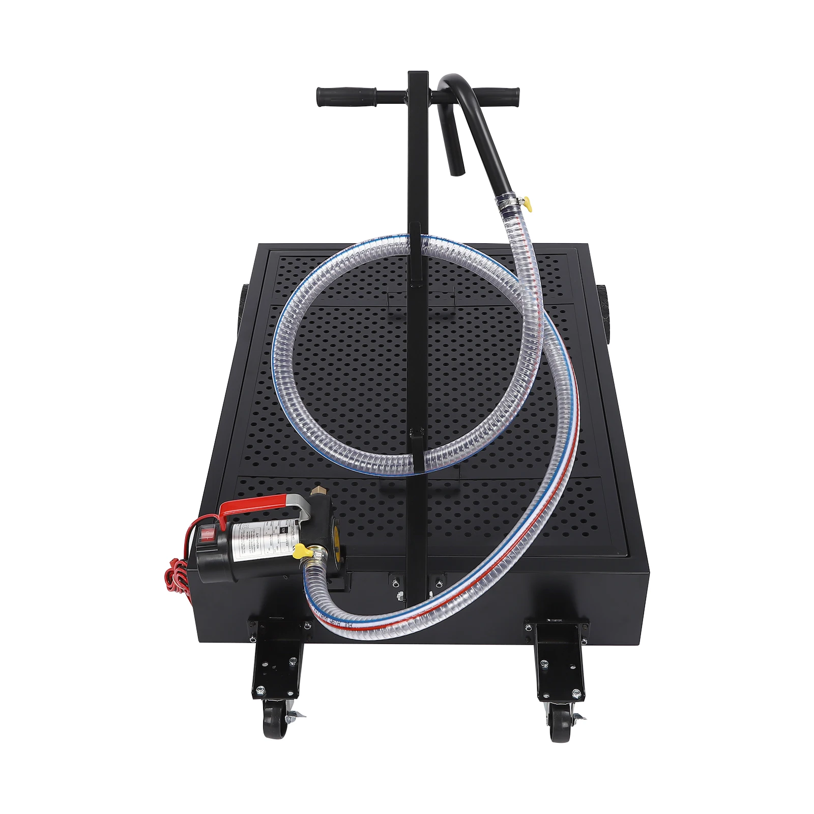 25-Gallonen-Ölablasspfanne mit niedrigem Profil und 155 W elektrischer Pumpe, 12 V, fest für den Einsatz mit Hochleistungs-LKWs, Busse, Autos, SUV