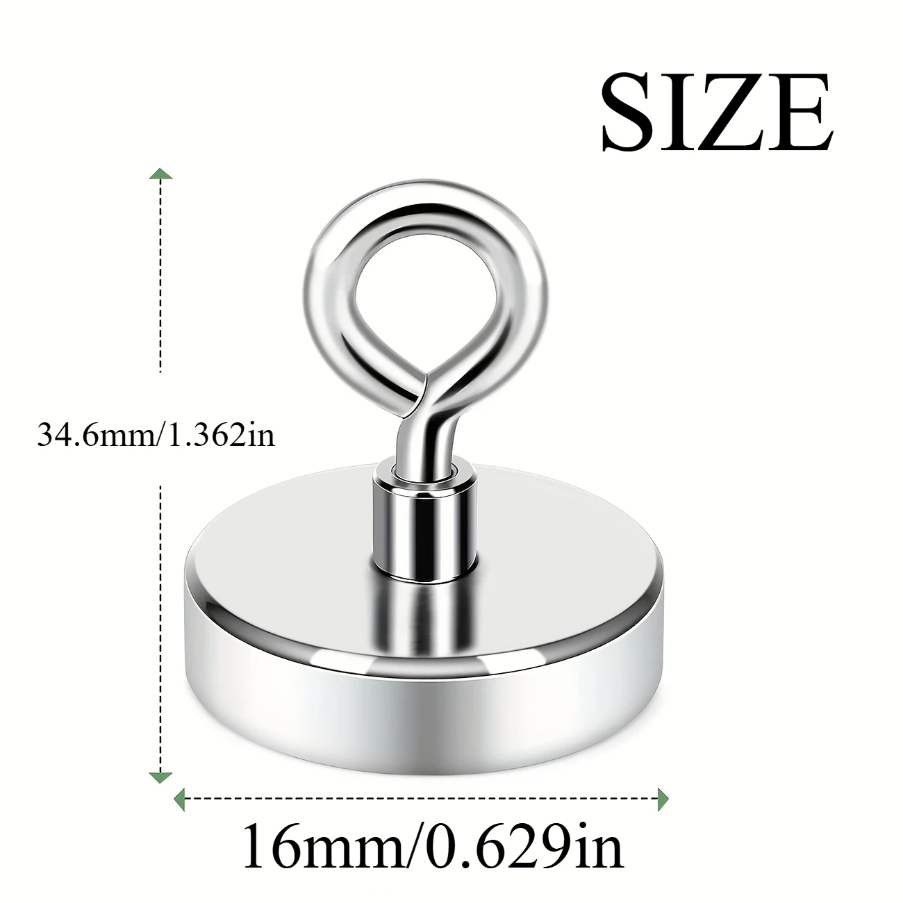 SNF16/30/25/32/36 heavy-duty fishing magnets of different sizes, suitable for rescue, fishing, and metal recycling