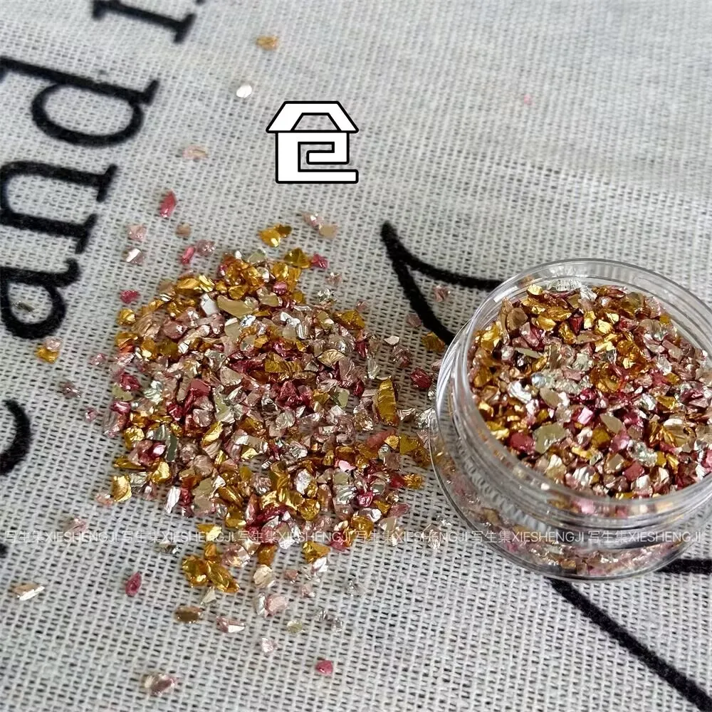 1Box Pink Irregular Crystal Rhinestone  Nail Decoration Charms Nails Accessories DIY Chrome Stone Crystal Nails Drill