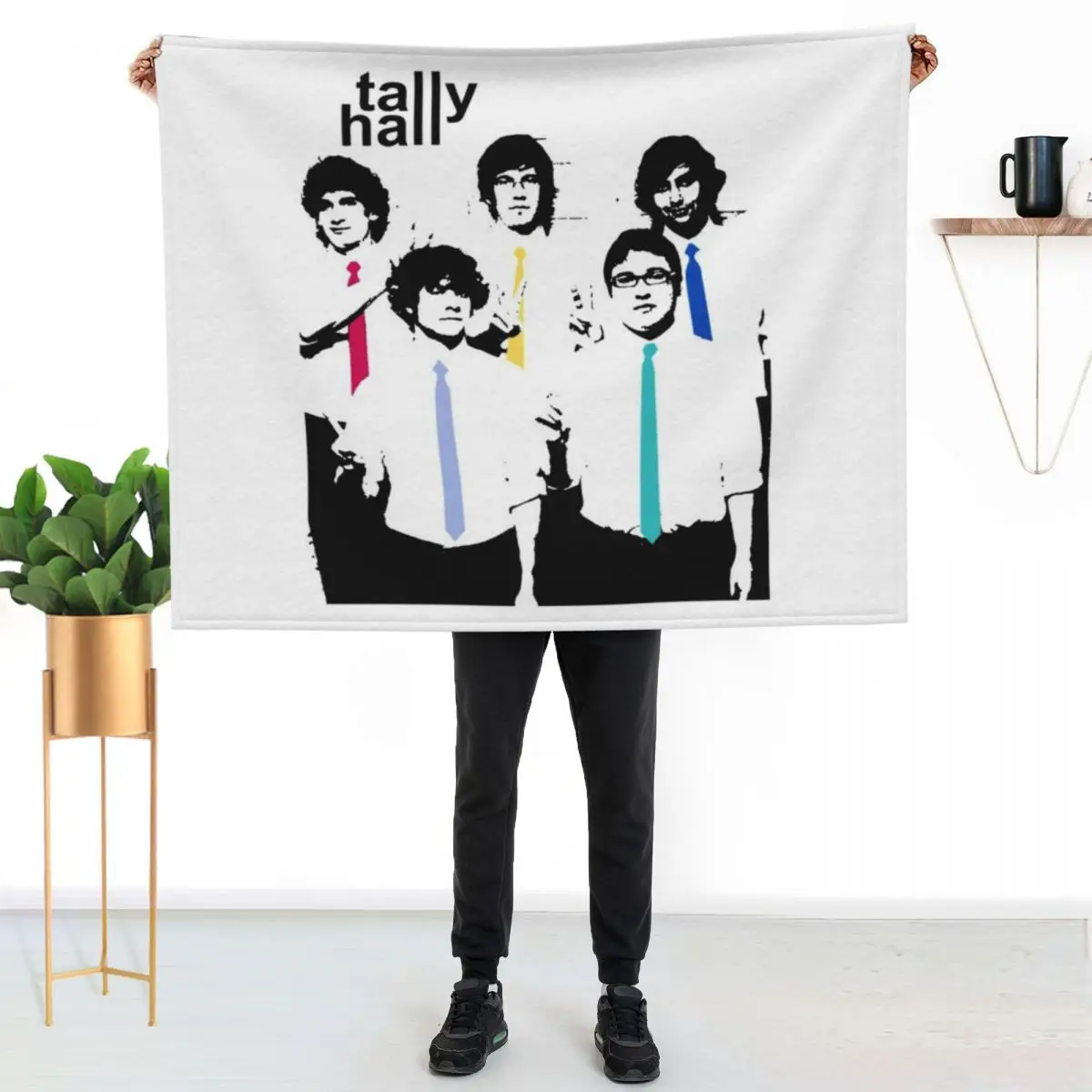 Tally Hall Shirt Throw Blanket Plaid on the sofa Blankets For Baby Bed Fashionable Luxury Throw warm winter Nap Blankets