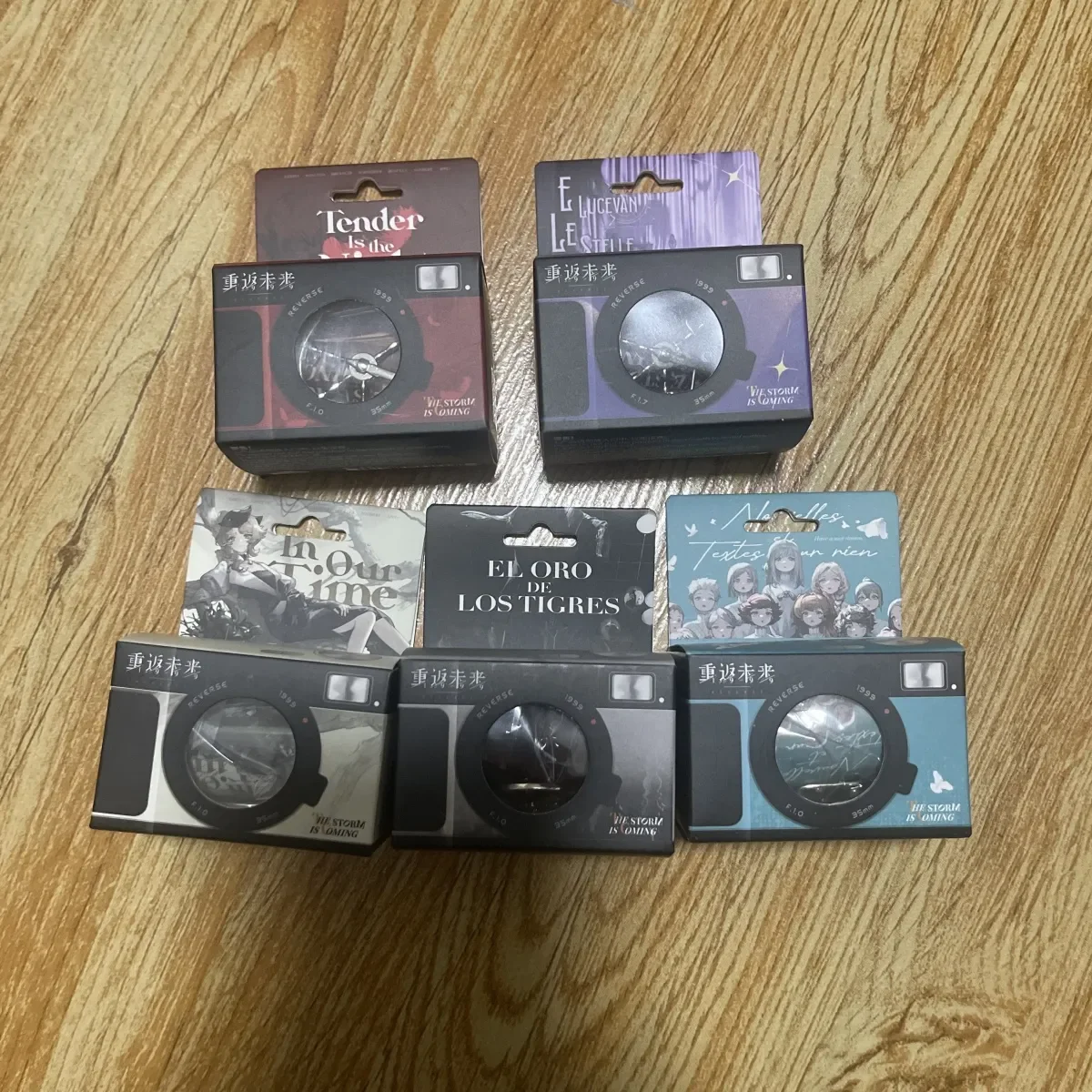 Genuine Reverse:1999 Lucy Recoleta Kuiper Llavero de película de cine en rollo para cosplay, Colgante de cámara de dibujos animados con forma de película, Decoración colgante, Regalo