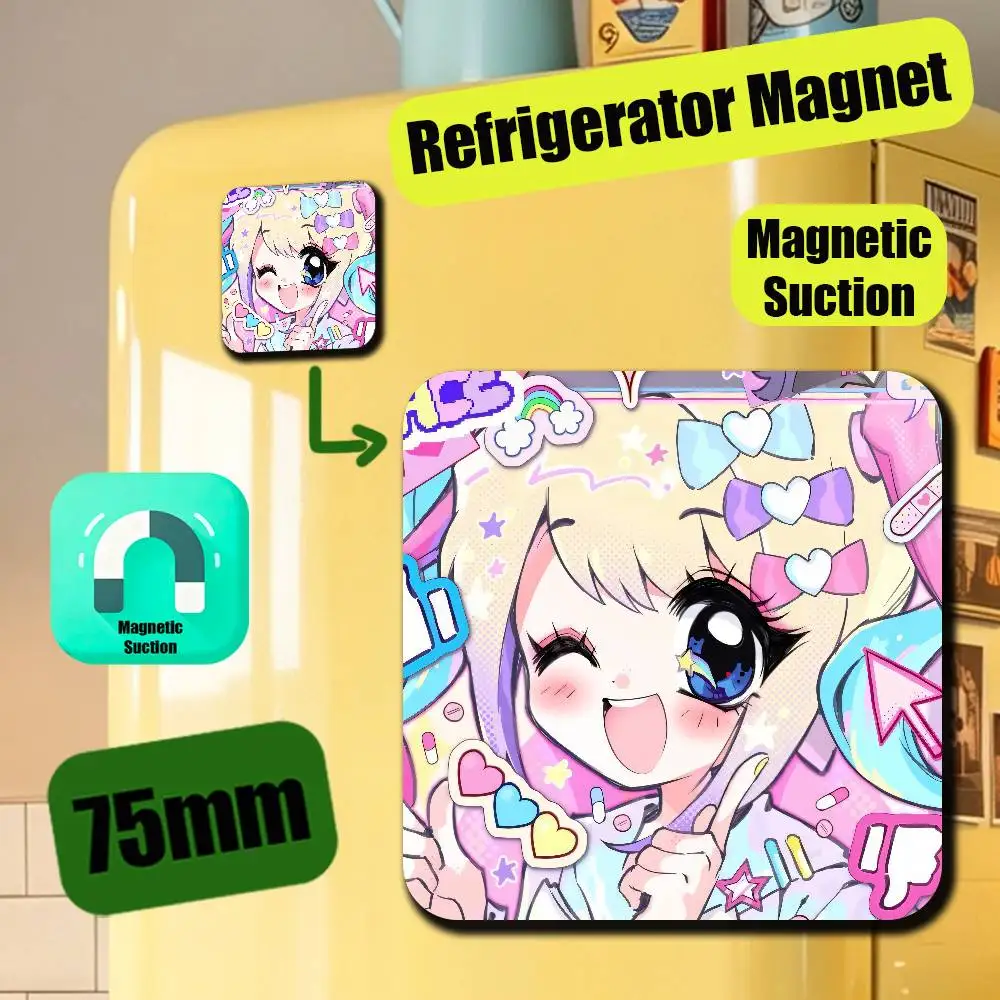 For Needy Streamer Overload KAngel Refrigerator Magnets Metal Icebox Cabinet Custom Fridge Magnetic Card Cover