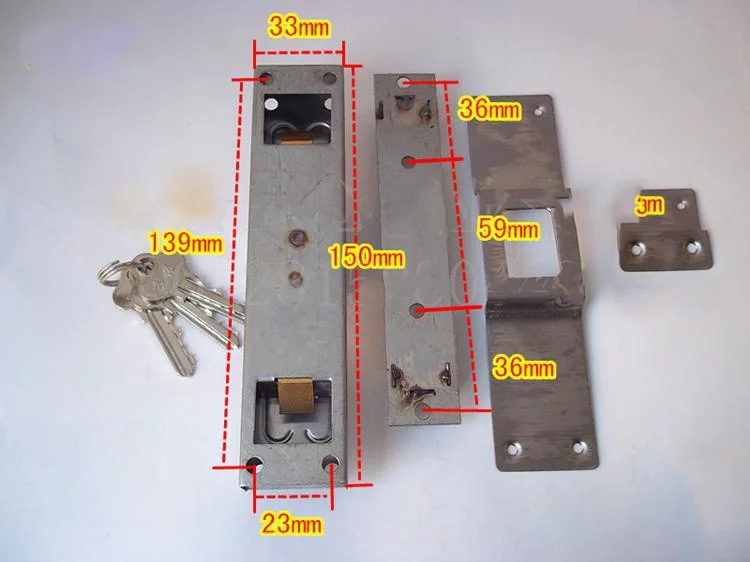 

Suitable for Sliding Door Locks with Iron Bars, Stainless Steel, Anti-theft Window Locks